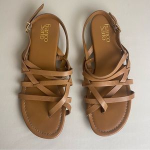 Franco sarto gilligan leather strappy sandals